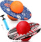 Junkin 2 Pcs Pogo Ball Trick Board Toy Balance Board Pogo Balance
