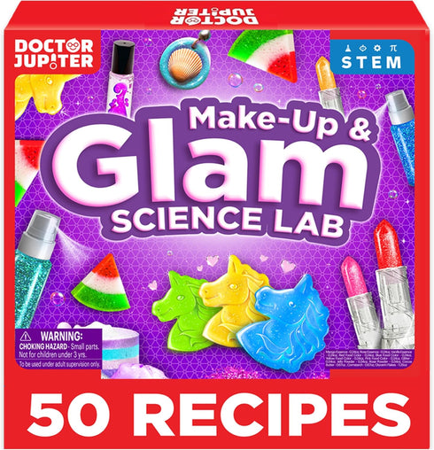 Doctor Jupiter Glam DIY Craft, Make-Up Kit for Girls Ages 6-8-12 |