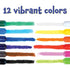 READY 2 LEARN Twisty Paint Sticks, 12 Vibrant Colors, Washable Non-Toxic Tempera Paint for Kids Art Supplies