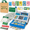 Cash Register Toy for Kids, 120 Pcs Grocery Store Playset with Credit