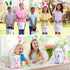 12 Set Domensi Pcs Easter Basket for Kids Canvas Easter Baskets with Handles and Plush Bunny Ear Headbands, Reusable