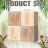RattanView 4 Pcs Woodland Wild Nursery Wood Decor Nursery Wood Shelf Blocks for Bedroom Playroom Gifts Wild Sign