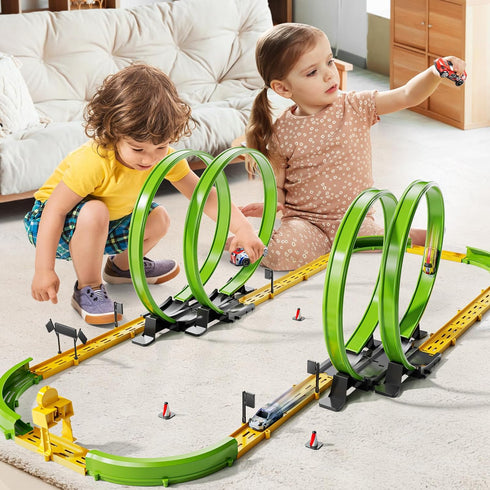 Sets 3 4 5 6 7 8 9 Set 3-5 6-8 8-12, 4 3-8 MSKOLER Car Race Track for Kids Years Old - Toy Car Track for Boys