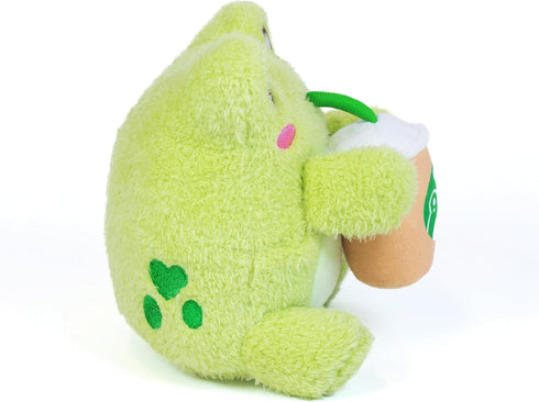 Cuddle Barn PlushGoals - Lil Series Scented Coffee Sippin' Wawa, Soft Lime Green Stuffed Animal Kawaii Frog Toy