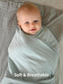 4 Pack 47x47 Inches, POMISO Muslin Swaddle Blankets for Boys & Girls, Newborn Receiving Blankets, Soft Breathable Baby