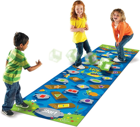 Learning Resources Crocodile Hop Floor Game for Ages 3+, Indoor Games for Toddlers, Gross Motor Skills Toys