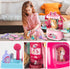 MAGIC4U 29PCS Set, 3-12 Pet Cat Care Carrier Suitcase Toy, Vet Clinic and Doctor Kit for Kids, Pet Kitty Grooming