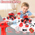 LUDILO 4PCS Fire Truck Toys for 3-5 Year Old Boys, DIY Assembly Take Apart Firetruck with Electric Drill, STEM Building