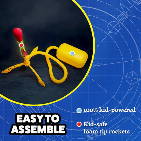 Stomp Rocket Ultra LED Rocket Refills, 2 Rockets - Replacement Foam-Tipped Rockets for Kids