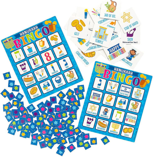 Fun Express Hanukkah Bingo Game - 22 Pieces Toys