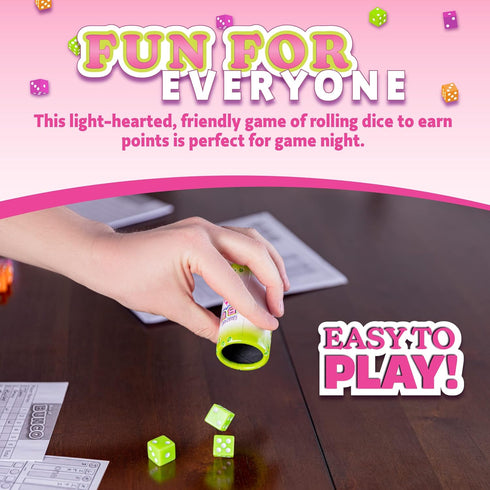 Continuum Games Box of Bunco Game Kit for Ladies Night - 2-12 Players