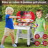 MUGEYMYD Sets 3-5, Playset 4-8. Play Kitchen Toy for Toddlers Indoor Outdoor Interactive Kids BBQ Grill with Smoke