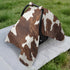 Dalzium Brown and White Cow Print Car Seat Cover Baby, Carseat Canopy Cover for Girl Boy, Breathable Baby Carrier Cover
