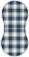 FLildon Muslin Burp Cloth for Baby 1PC Navy Plaid Super Absorbent Burping Cloths,