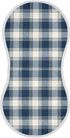 FLildon Muslin Burp Cloth for Baby 1PC Navy Plaid Super Absorbent Burping Cloths,