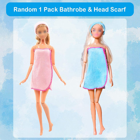 Lot 26 Pack Doll Clothes and Accessories Beach Bathing Set Including 5 Swimsuits, 1 Bathrobe, and More