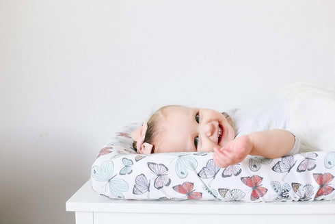 Copper Pearl Premium Knit Changing Pad Cover, Soft and Stylish, Universal Fit for All Standard Diaper Changing Pads, Dot