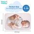 Extra Large Waterproof Baby Changing Pad for Dresser - Portable Travel Changing Mat in Peach Chevron