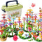 TEMI 224 PCS Flower Garden Building Toys for Girls Toys, Educational STEM