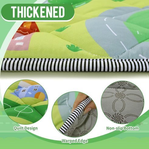 52x45 HOMBYS Hexagon Playpen Mat, Thicken Soft Playpen Mat Fits Hexagon Portable Play Yard & Playpen, Washable Baby