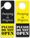 Do Not Disturb Sign, Pumping in Progress Door Hanger, 2 Pack, Double Sided for Any Place