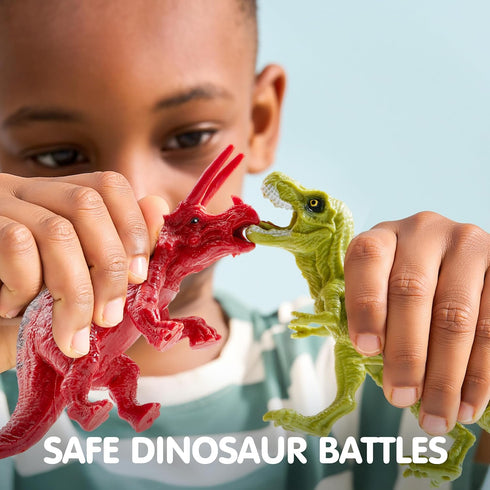 17 3-5, JOYIN Dinosaur Toys with Activity Play Mat & Storage Cage, PCS Realistic Dinosaur Figures & Trees for Toddlers