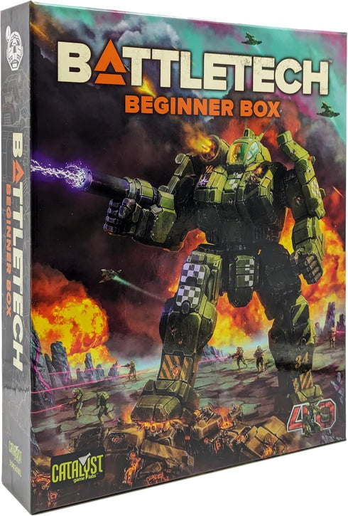 BattleTech Beginner Box 40th Anniversary by Catalyst Game Labs, Strategy Board Game for 2 Players Ages 14+