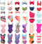 BARWA 5 Sets Swimwear Swimsuit Beach Bikini Bathing Clothes with Shoes for 11.5 Inch Doll