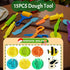 Yunerkita Set 13 Sets 4-8, (color02) Dough Tools for Kids, Pcs Dough Tools for Kids Ages Includes Molds Cutters Roller