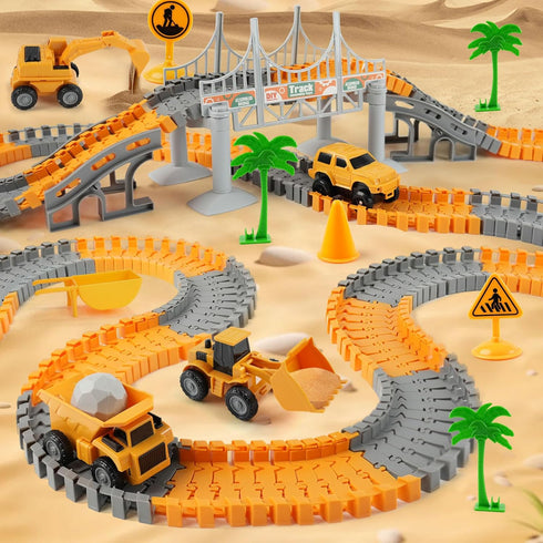 3-5 3 4 5 6 7 220+ Playset 4 Race Tracks Toys for Kids Ages - Best Birthday Gifts for Year Old Boys, PCS
