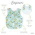 BapronBaby Cookies & Milk Bapron - No Neck Tie Safer Bib for Baby & Toddler (Soft Waterproof Stain Resistant; Machine