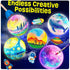 Paint Your Own Moon Lamp Kit, DIY 3D Space Moon Night Light, Art Supplies for Kids Ages 8-12, Birthday Gift