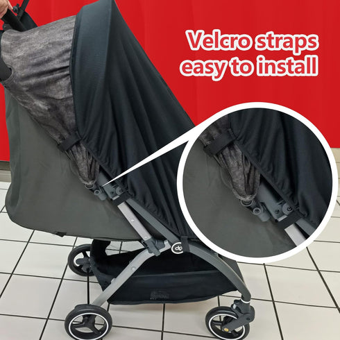 Sun Shade for Strollers, UV Sun and Sleep Shade, Universal Fit for Baby Strollers, Blackout Cover, Breathable, Stops
