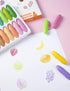 24 1-8 YPLUS Peanut Crayons for Kids, Pastel Colors, Non-Toxic, Washable, Durable, Easy to Grip, Bright Colors, Ideal