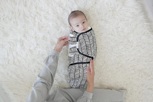 BaeBae Goods Large Black Triangles Swaddle Wrap
