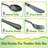 HaWare 9-Piece Toddler Kids Silverware Set, Stainless Steel Hammered Flatware, Includes 3 Spoons, 3 Forks, 3 Knives for