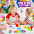 25 5 43 Creative Kids Magic Bouncy Balls - DIY STEM Toys - Science Kit for Kids - Multicolor Bags & Molds Makes Up
