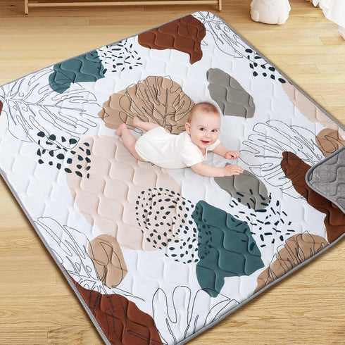 71x59 Inch Baby Play Mat - Thicken Soft Foam Crawling Mat for Playpen & Floor, Non-Slip Waterproof Activity Playmats