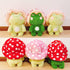 XSHYE 10" Frog Plush Cute Frog Mushroom Hat Stuffed Animals Kawaii Plush Toys Throw Pillow Home Room Decor Aesthetic
