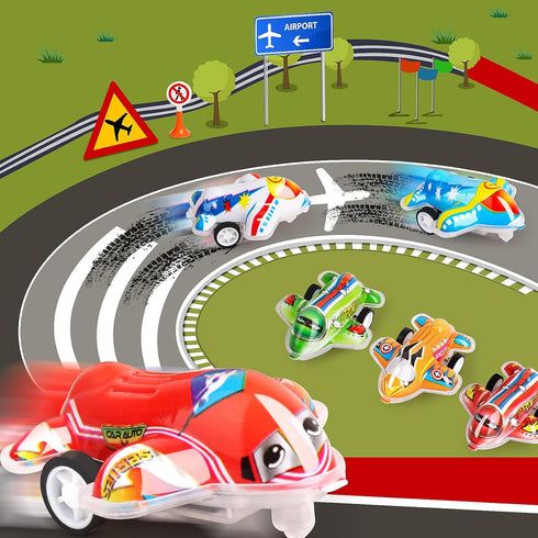 36 4-8 Set Hooqict Pcs Mini Pull Back Planes for Boys Years Old Airplane Party Favors Bulk Kids Mini Airplane Toys