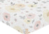Sweet Jojo Designs Yellow and Pink Watercolor Floral Girl Fitted Crib Sheet Baby or Toddler Bed Nursery - Blush Peach