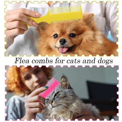 Singhoow 6 Pcs Baby Double Sided Fine Teeth Comb Dandruff and Lice Pet Flea Comb for Newborn Babies Adults Pets Baby