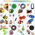 14-in-1 3D Set Printed Fidget for Adults - Sensory Anxiety Relief with Clicker, Articulated Dragon, Impossible Pyramid