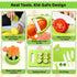7 Set Set Sets Set Pcs Kids Knife for Real Cooking, Toddler Cooking Montessori with Recipes Book, Toddler Kitchen Tools