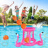 Pool Toys for Kids Adults, Inflatable Pool Basketball Hoop & Ring Toss Game, 2-in-1 Floating Outdoor Party Water Toy