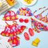 Kajaia 8 Pcs Doll Swimsuit 18 Inch Doll Clothes and Accessories Doll Bikini Swimsuit Dress Flip Flops Hat Outfit Swimsuit Accessories for 18 Inch Girl Doll