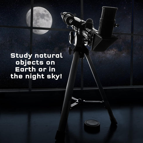 The Thames & Kosmos Telescope, Essential STEM Tool for Children, 100x Magnification, Built-in Compass