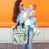 SUABO Backpack Beautiful Hand Drawn Leaf Pattern Baby Diaper Bag Large Bag Waterproof Travel Diaper Bags for Moms