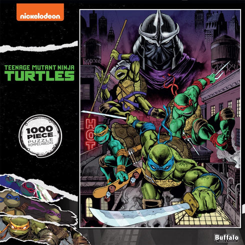 Buffalo Games - Viacom - Heroes in a half-shell - 1000 Piece Jigsaw Puzzle for Adults Challenging Puzzle Perfect for Game Nights - Finished Puzzle Size is 26.75 x 19.75