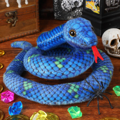 MGZTTHW 27 Snake Plush, Stuffed Snake Animal, in Small Toy Snakes for Kids, Giant Stuffed Animals, Lifelike Plush Snake